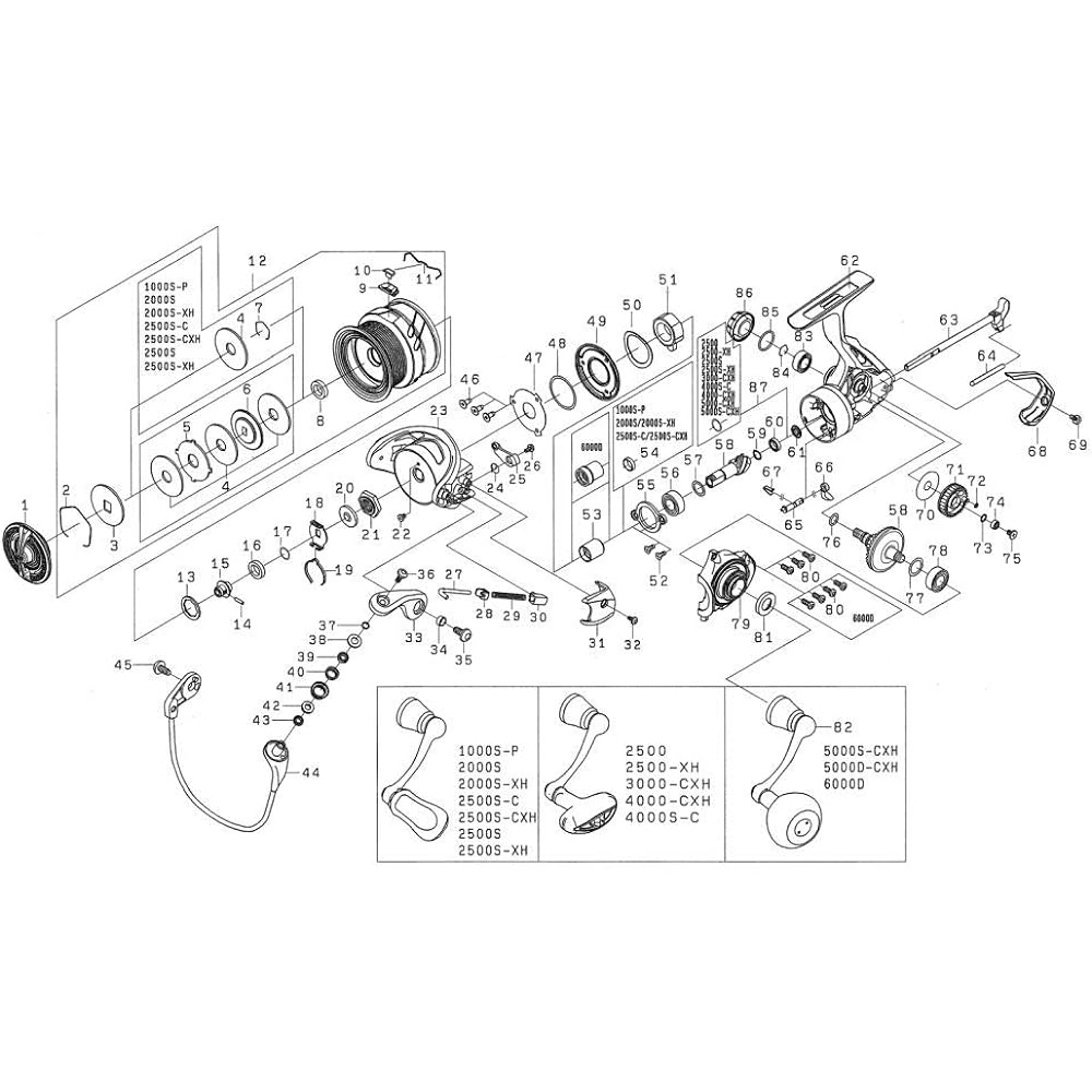 DAIWA Genuine Parts 19 Cardia LT5000S-CXH Spool (2-11) Part Number 12 Part Code 128D08 00056049128D08