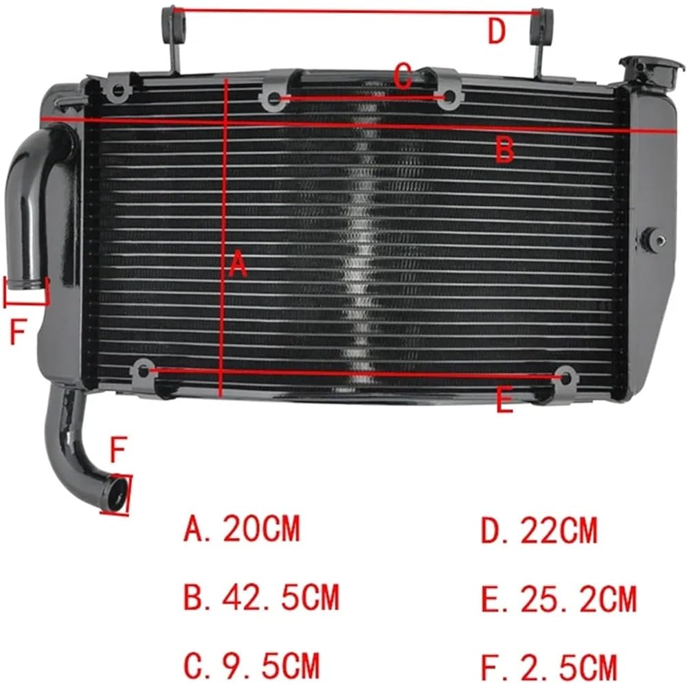 DU-CA/TI 749 749R 749S 999 999R 999S 2003-2006 Motorcycle Replacement Aluminum Cooling Cooler Radiator