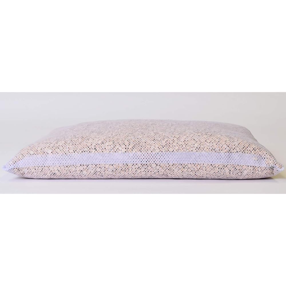 Kiso Crafts Pillow, Made in Japan, Wooden Hinoki Square Ball (Large), Mesh Bag Included, Pillow Cover Included, Doesn't Get Stuffy