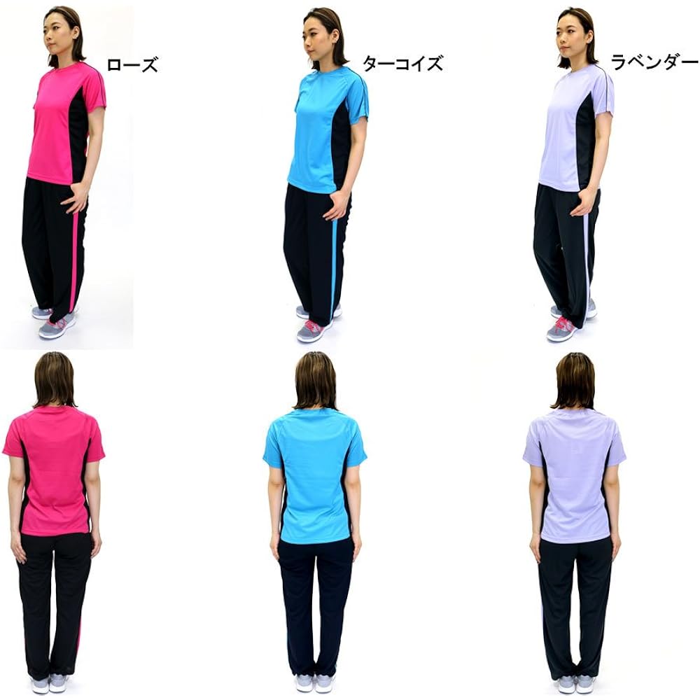 [City Jogger] Women's Running Wear Top and Bottom Set Dry T-shirt Jersey Pants