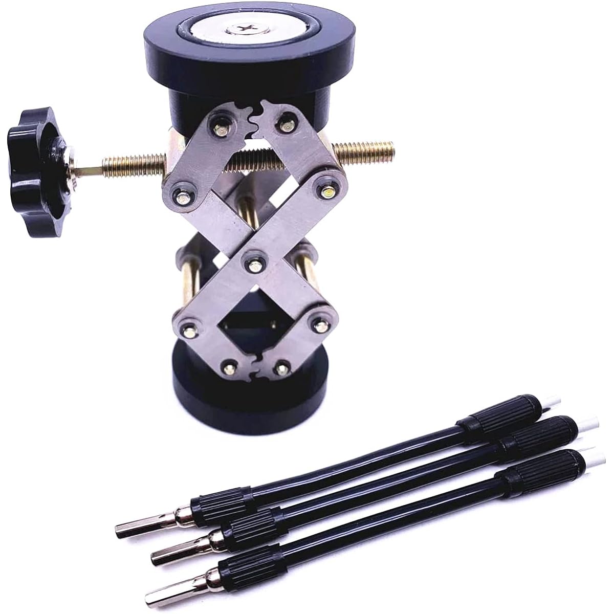 Jiayouy Guitar Brace Repair Jack Tool Telescoping Jack Sound Beam Support Range Adjustment 2.5" to 4.7" (Black)