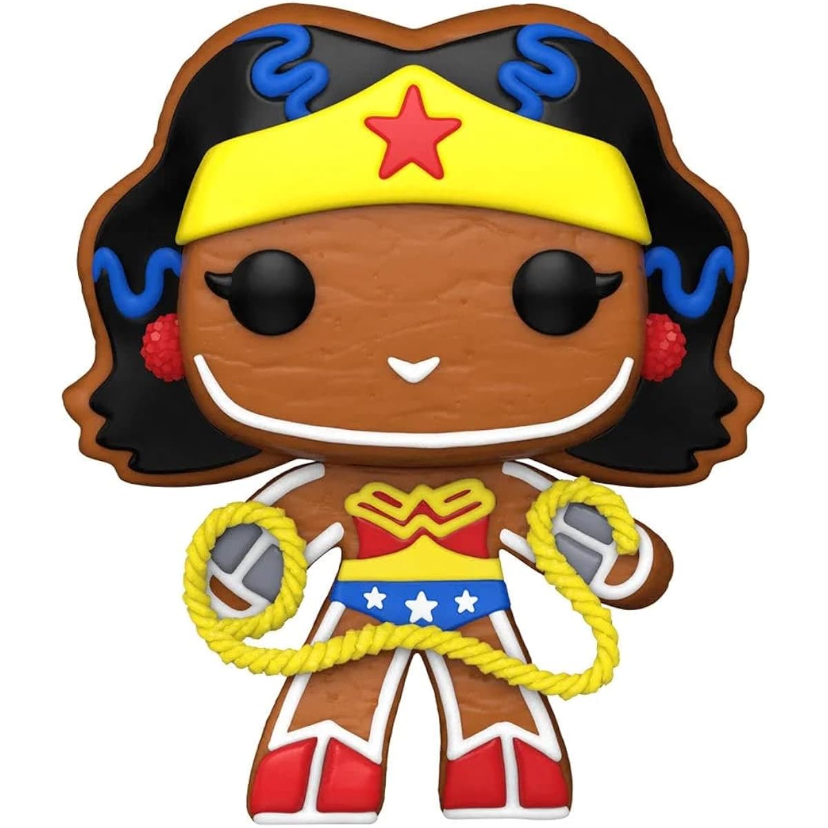 POP DC Holiday - Gingerbread Wonder Woman Funko Vinyl Figure (Includes Compatible Box Protector Case), Multicolor, 3.75"