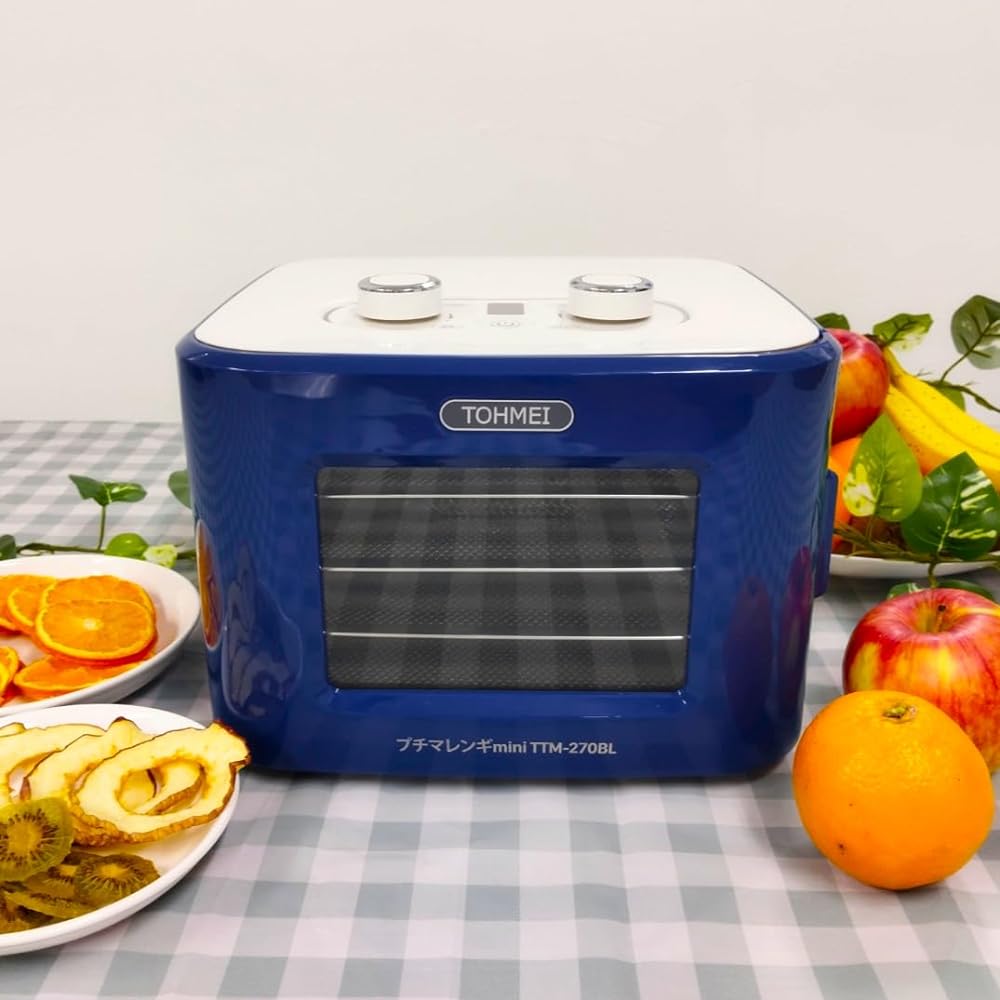 Petit Marenghi Mini Blue TTM-270BL Tomei Tech Food Dryer Small Food Dryer Dried Fruit Dry Food Beef Jerky