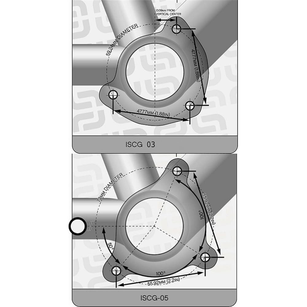 FOURIERS ISCG 05 BB Adapter Bottom Bracket Plate Chain Guide Conversion