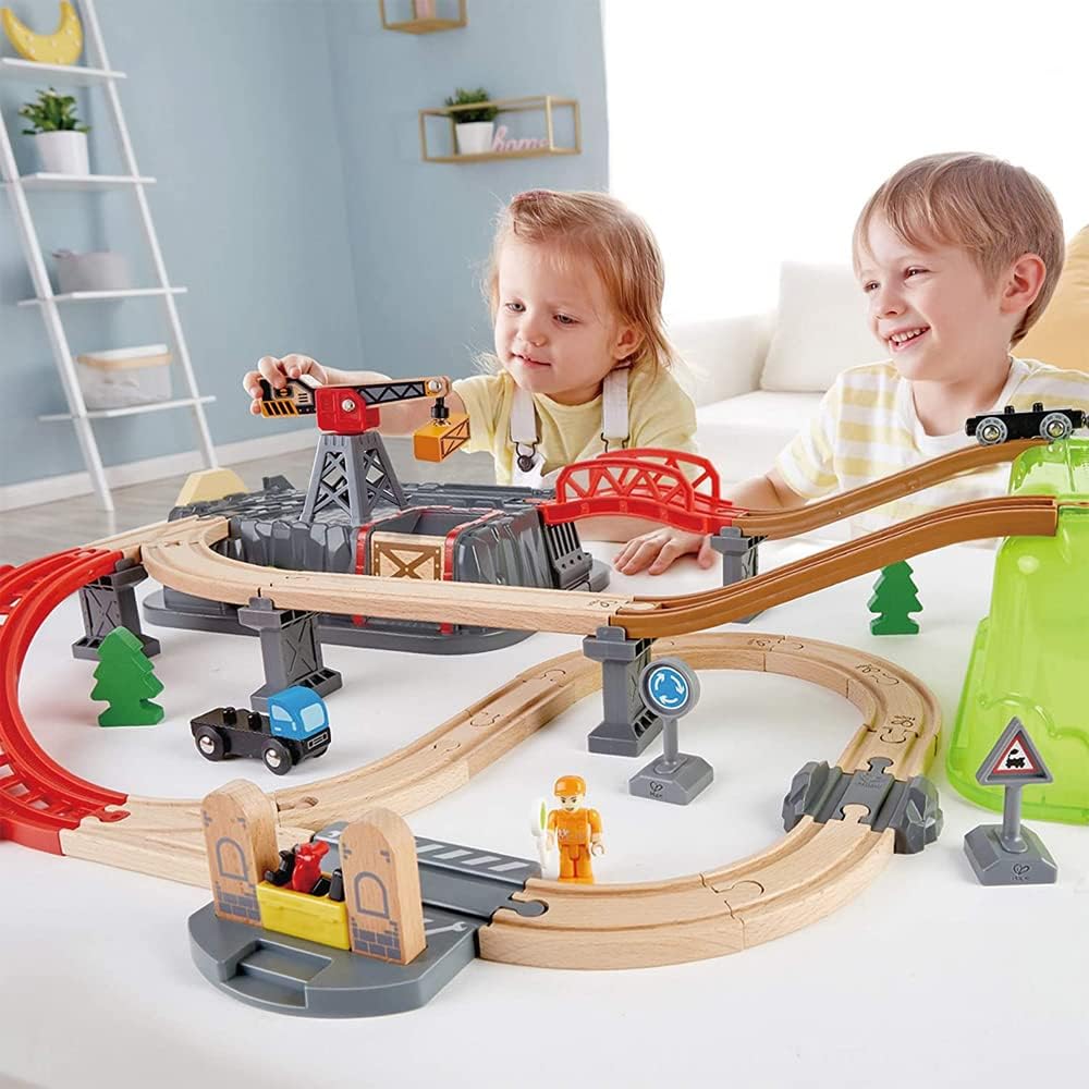 Hape Tidying up box rail set E3764