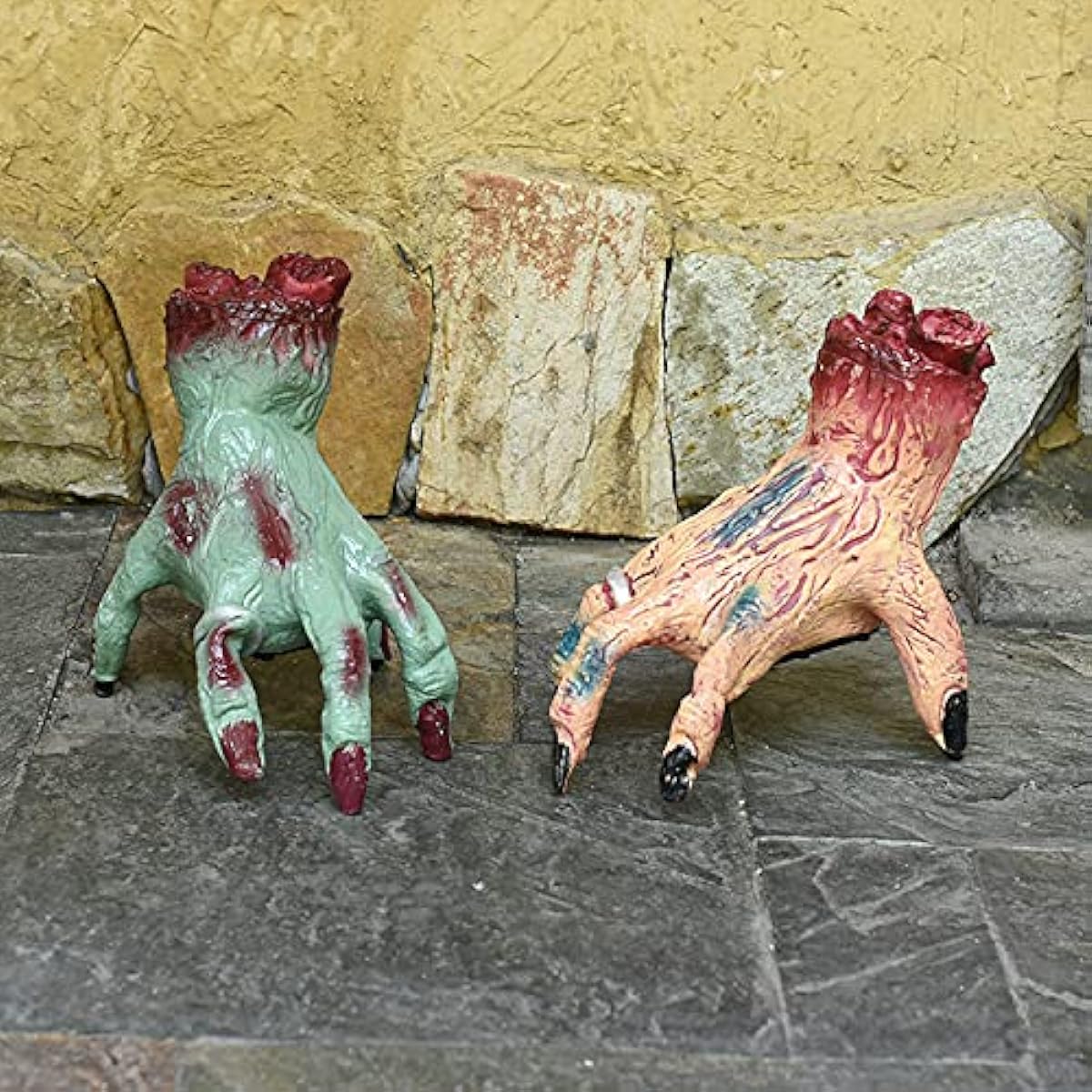 Tnfeeon Crawling Hands Halloween Halloween Fake Hands Battery Operated for Halloween