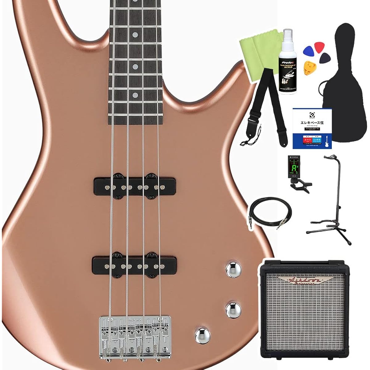 Gio Ibanez GSR180 Bass Beginner 12-piece Set [Shimamura Music's best-selling bass amp included] CM Electric Bass Gio Ibanez