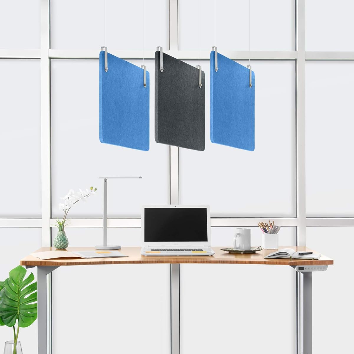 UPLIFT Desk - Soundproof Hanging Kit with Panels and Hardware 64" Wide