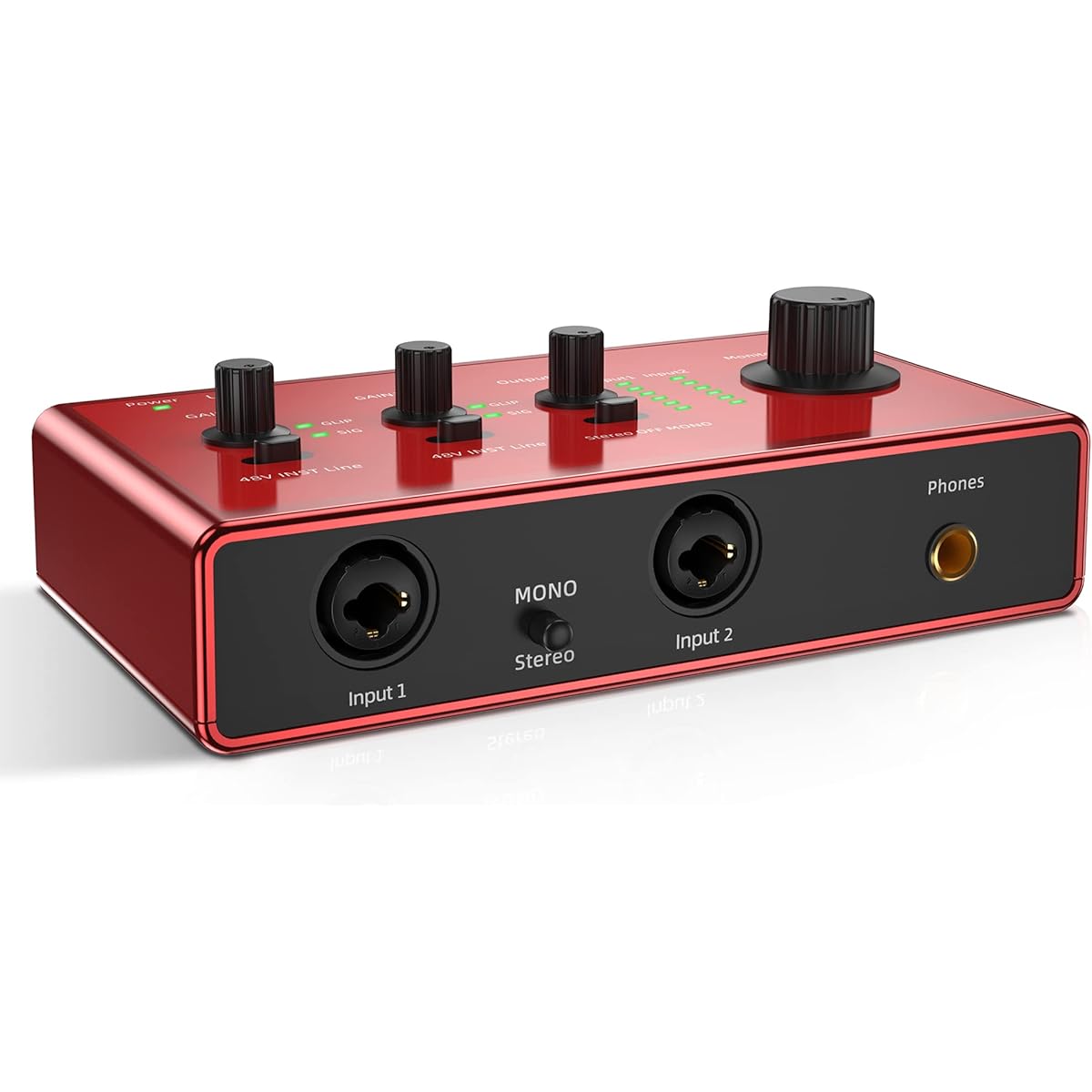 USB Audio Interface with Dual XLR for Recording/Streaming/Podcasting Supports Optical and 1/4" Outputs