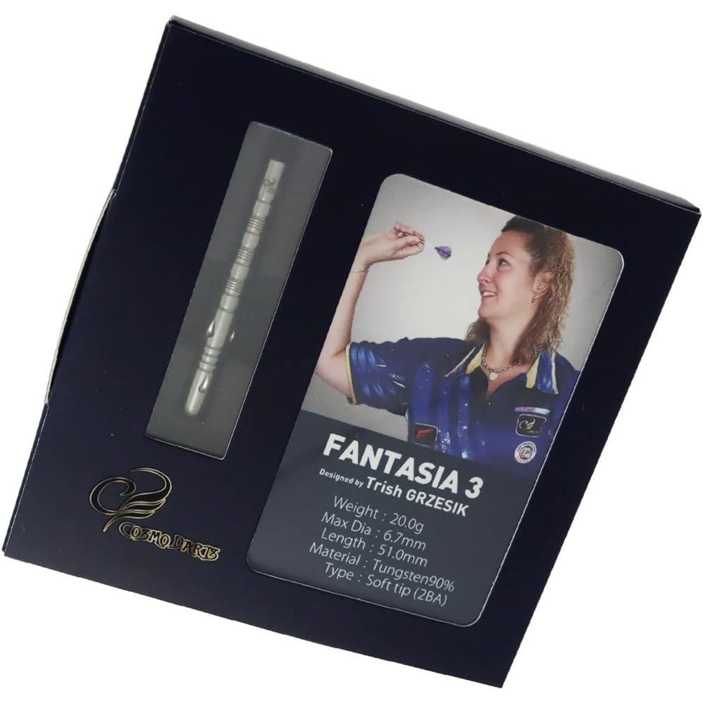 COSMO DARTS [Cosmo Darts] Fantasia 3 Trish Grasic Player Model (FANTASIA3 Tungsten90%) Darts 2BA Barrel 20.0g csd1411