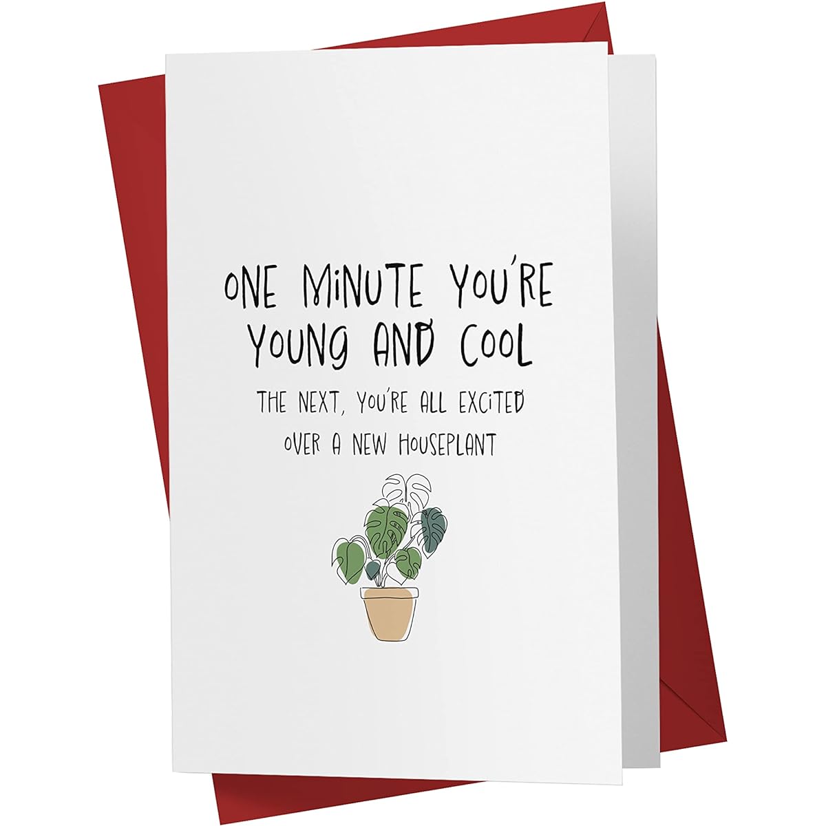 Funny Birthday Cards for Men and Women Single Large 5.5 x 8.5 for Him or Her Birthday Card for Husband Birthday Card for Brother Birthday Card for Sister Birthday Card for Son/Mom/Dad Karto Botanical
