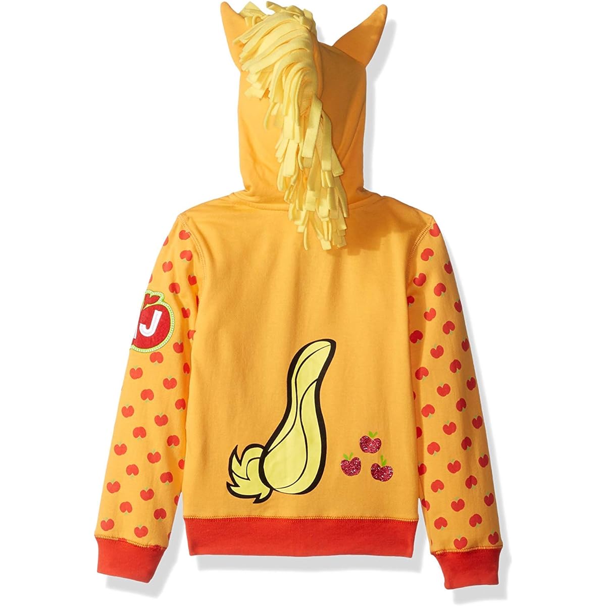 My Little Pony Girls' Apple Jack Costume Zip-up Hoodie