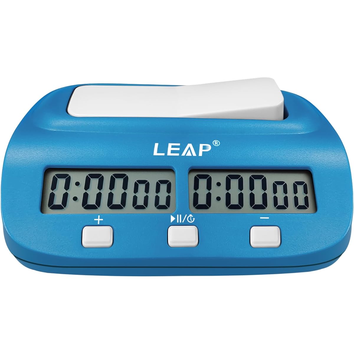 Chess Clock Portable Professional Digital Chess Clock Timer with Bonus Delay Count Up/Down Audible Alarm Function for Professional Chess Board Game Blue