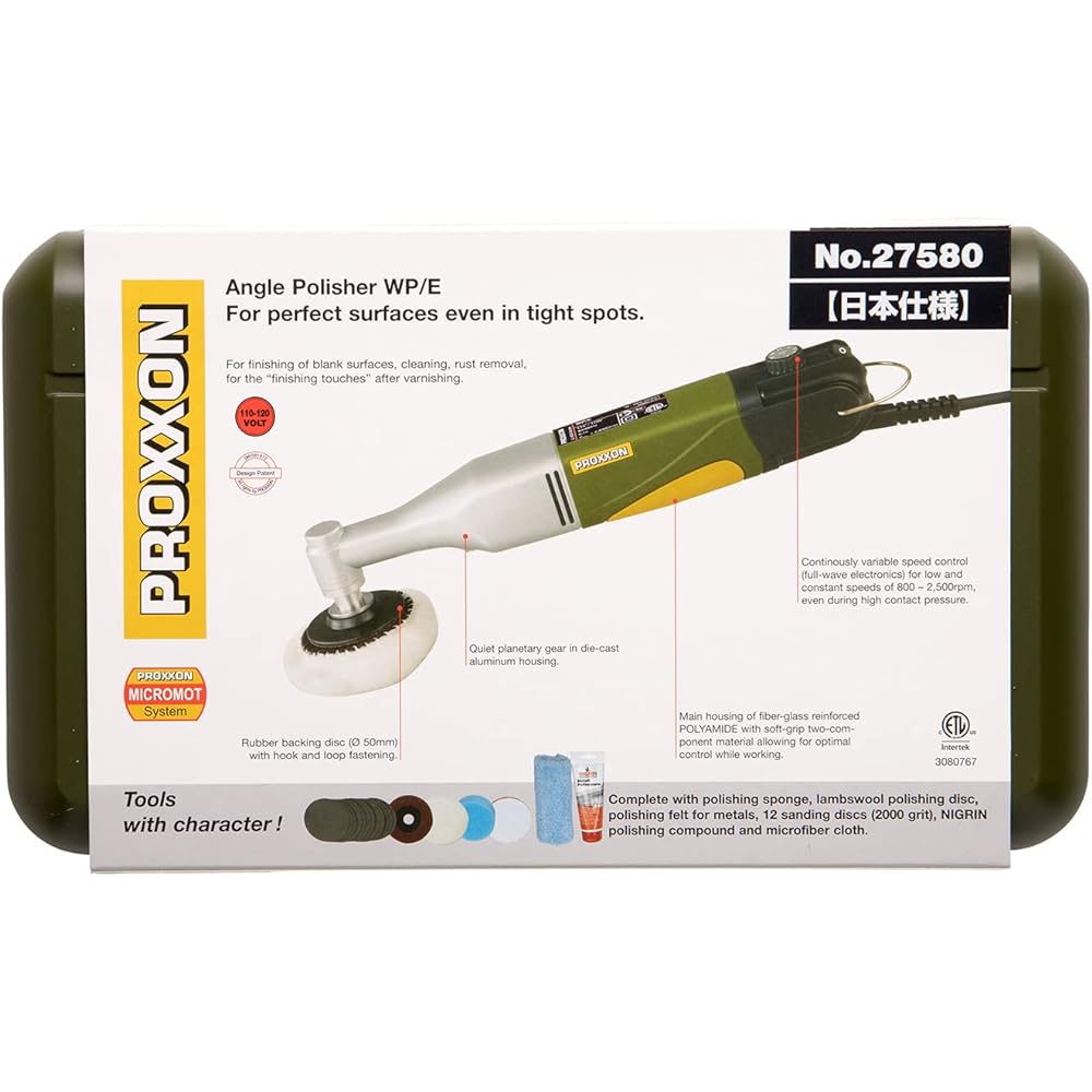 PROXXON Micro Polisher Surface polisher that can maintain torque even at low rotation speeds No.27580