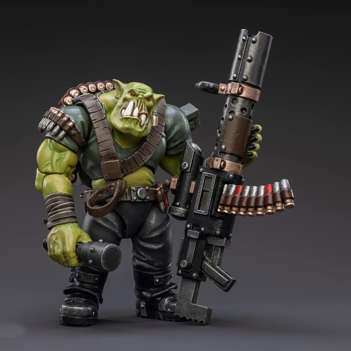 Pipigirl JoyToy x Warhammer Genuine License 1/18 Soldier Action Figure 4 Inch Army Military Extreme Warrior Model Kit (Ork Kommandos Snipa Boy Balrukk)