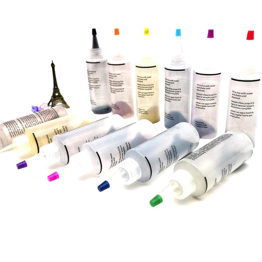 Fabric Paint Set 12 Colors Tie Dye Fabric Fabric Paint Kit T-Shirt Canvas Shoes Craft Wood Ceramic Glass FolkArt 4oz/120ml (12 Pieces 4oz (0.34oz/1pc), 12 Colors)