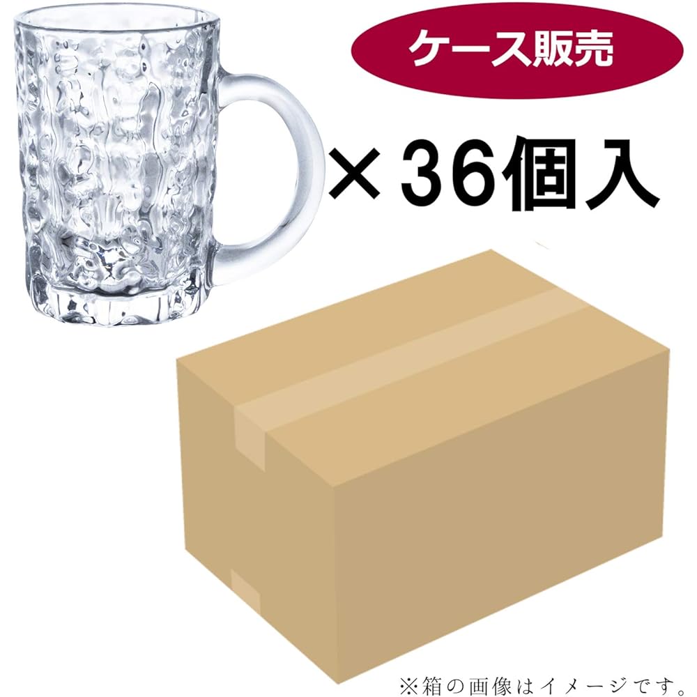 Toyo Sasaki Glass Beer Mug 425ml Ice Cream Mug M Made in Japan 36 Sets (Sold in Case) Dishwasher Safe P-26353-JAN