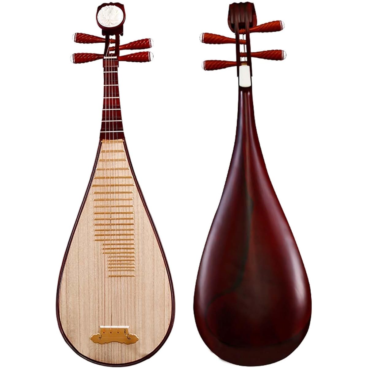 Biwa Chinese Musical Instrument Biwa (Biwa) Popular Items Chinese Piwa Performance Set Chinese Folk Instrument Arisao String Instrument Beginner Hardwood Set