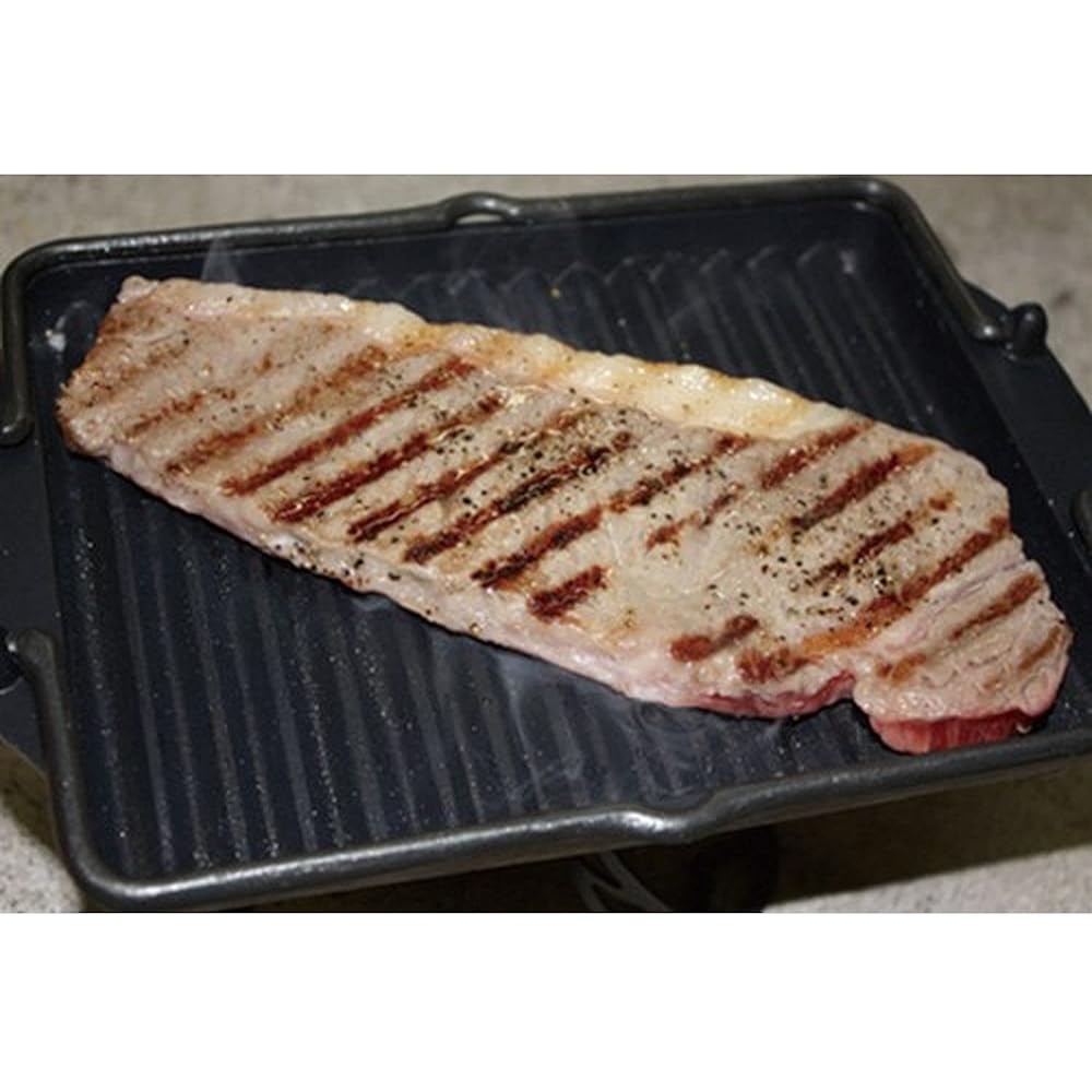 Kurofune Outdoor Camping Cooking Grill Plate Kurofune L (Brass Handle) [Genuine Japanese Product] 13782