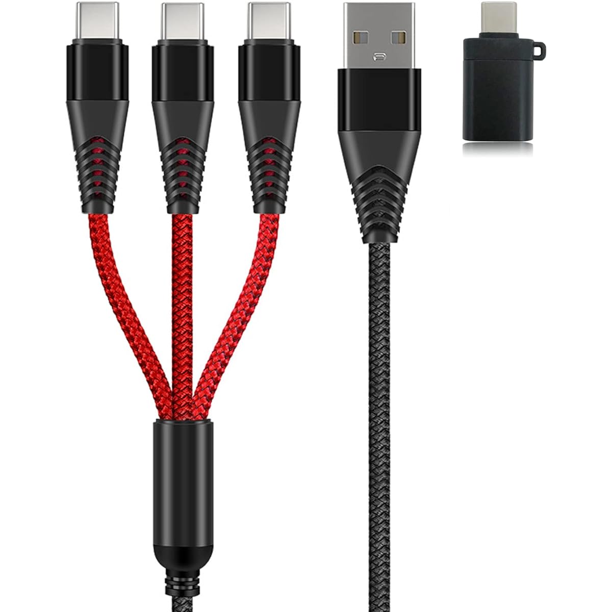 USB-C Charger for DJI Mini 3 Pro Avata Drone Mavic 3 Air 2S 3-in-1 Charging Cable Cord 4ft