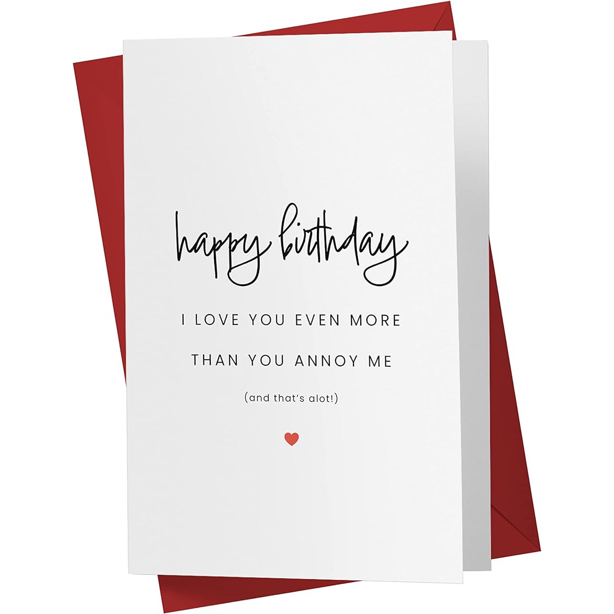Sweet Birthday Cards Unisex Happy Birthday Cards for Friends Single Large 5.5 x 8.5 Greeting Cards Birthday Cards for Husband Birthday Cards for Wife Birthday Cards for Girlfriend Birthday Cards for Boyfriend Karto More Annoy