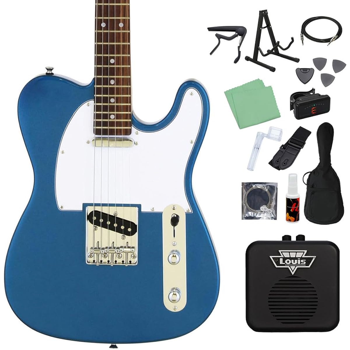 LEGEND LTE-Z MBL Electric Guitar Beginner 14-piece Set [With Mini Amplifier] Legend