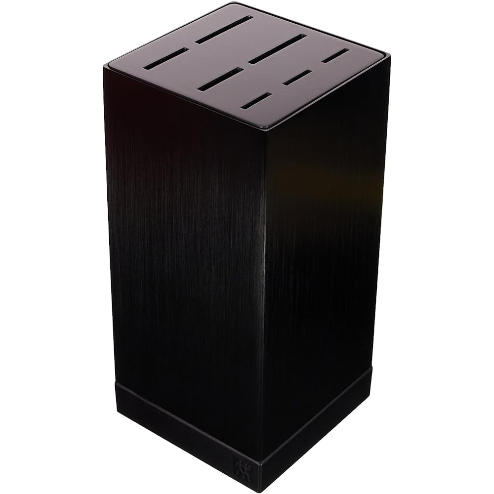 ZWILLING J.A. Henckels ZWILLING "Aluminum Knife Block Black for 7" Knife Holder Stand [Authorized Japanese Product] Aluminum Knife Block 35100-592