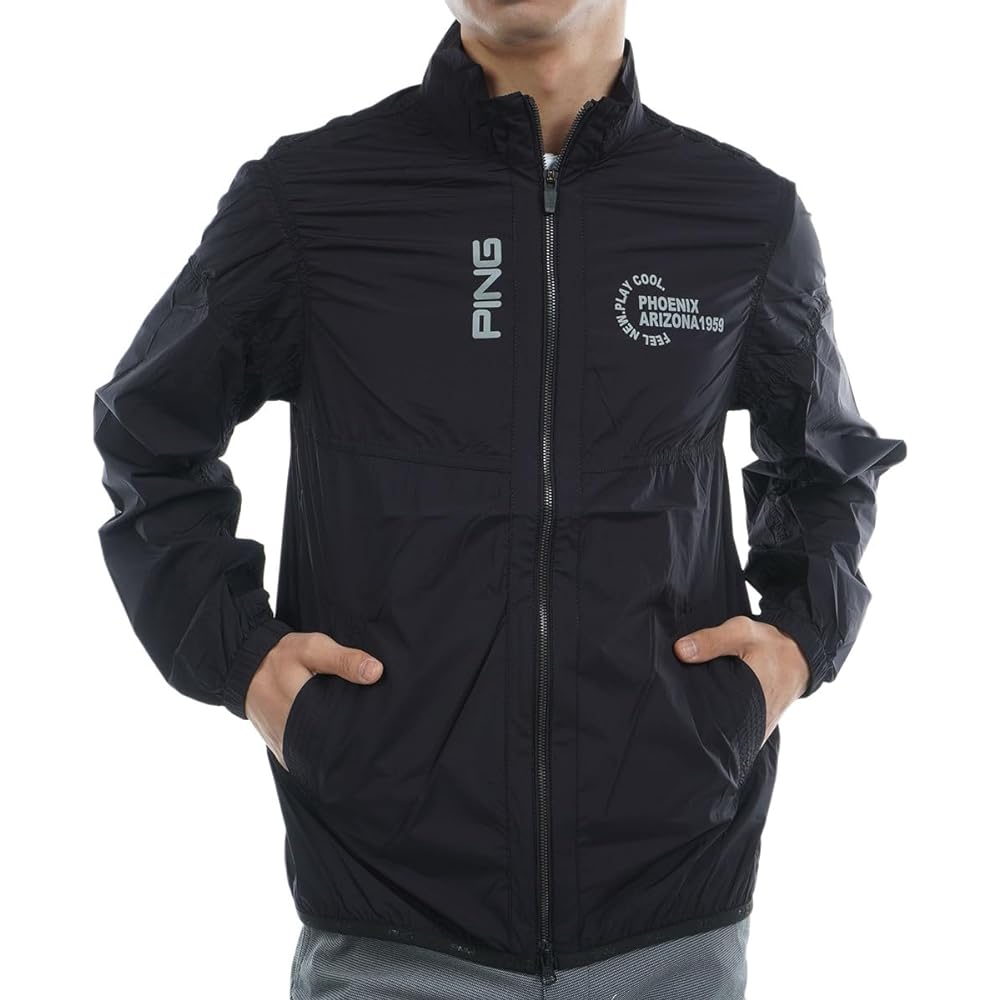 [Pin Apparel] Men's Water Repellent Blouson (Variantech: Lightweight, Windproof, Stretch) / Golf / 621-3120101