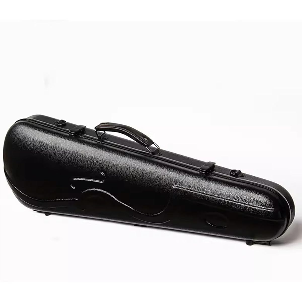 Violin Case, 4/4 Full Size Violin Hard Case, Portable Lightweight Violin Case Backpack with Hygrometer, Violin Backpack Triangular Shape Professional with Built-in Hygrometer Handle, Violin Protection Box, Black