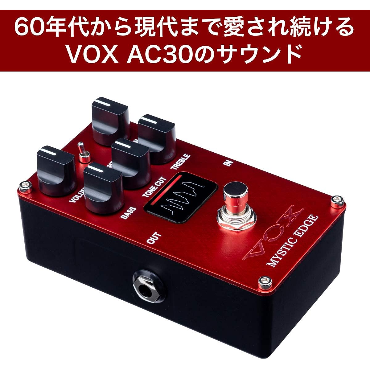 VOX Compact Effector for Electric Guitar MYSTIC EDGE VE-ME Mystic Edge Vacuum Tube Equipped with Nutube VOX AC30