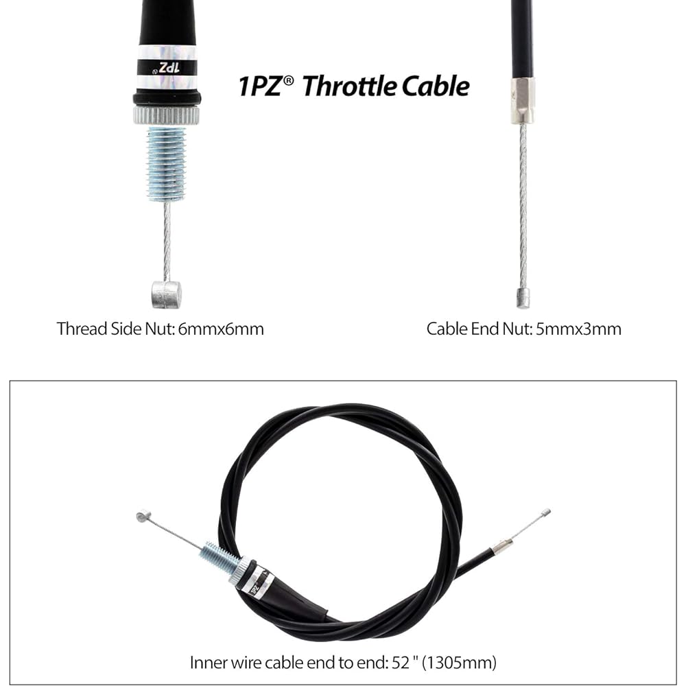 Z50-36T 7/8" Handlebar Throttle Grip Twist Clamp 36" Cable for Honda Mini Trail Motorcycle Z50 A Z50A Z-50-A 1968 1969 1970 1971 1972 1973 1974 1975 1976 1977 1978