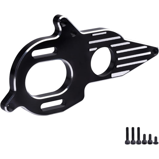 Aluminum Adjustable Motor Mount Plate Adapter 1/10 Arrma Granite Mega Typhon 3S Big Rock 3S Senton 3S Kraton 4S Outcast 4S (Black)