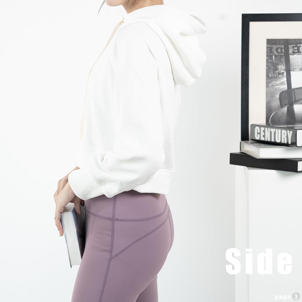 [iito.seasons] Hoodie, Short Length, Women's Top, Hooded, Loose, Sweatshirt, Short Length, Sweatshirt, Long Sleeve, Casual, Plain, Navel Baring, Dance, Hip Hop, Spring, Autumn