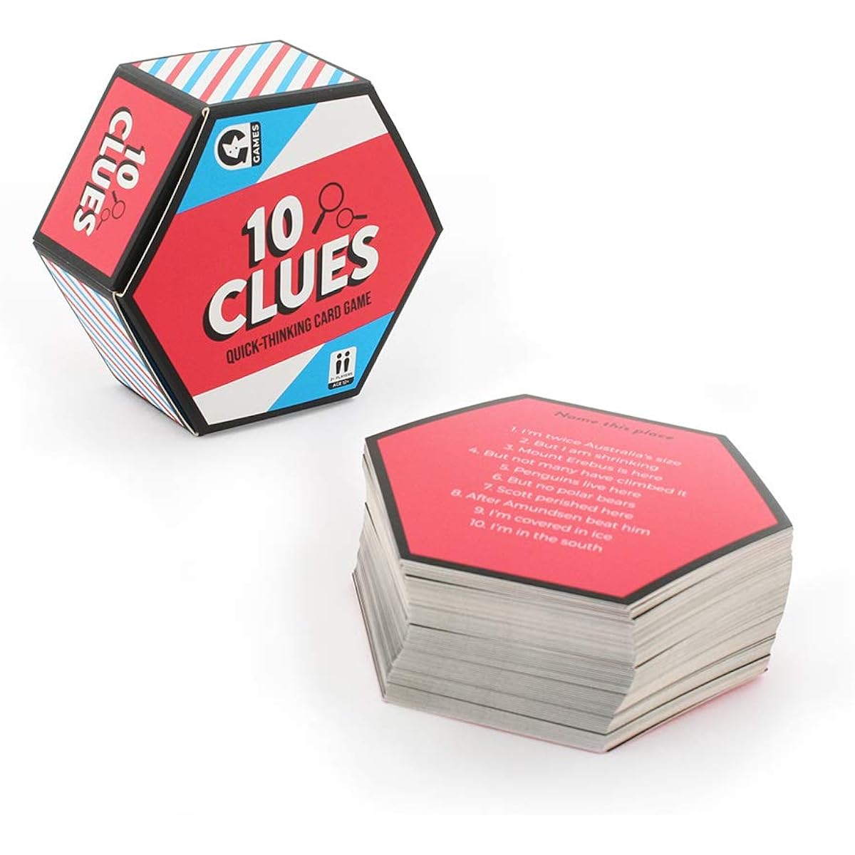 Ginger Fox 10 Quote Quick Thinking Fire Round Party Card Game - Guess the Answer with Fewer Hands to Win