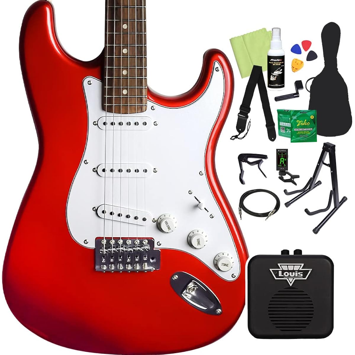 FERNANDES LE-1Z 3S/L CAR Electric Guitar Beginner 14-piece Set [With Mini Amplifier] Fernandes