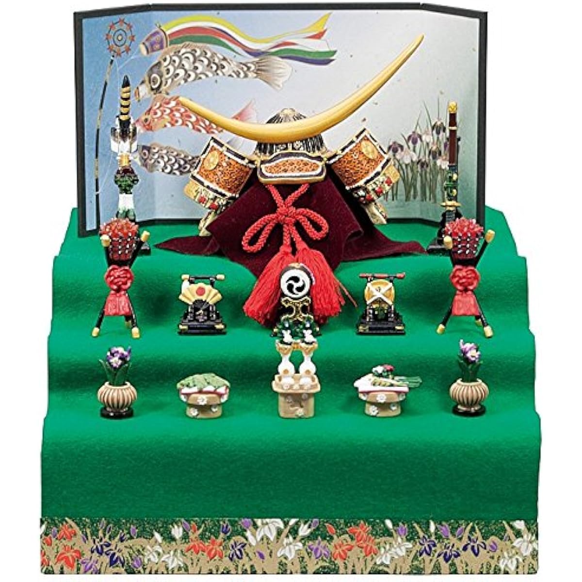 [Mini May Doll] 5264 New Red Three-Tiered Display of the Date Lord's Helmet (with Hair Duster)