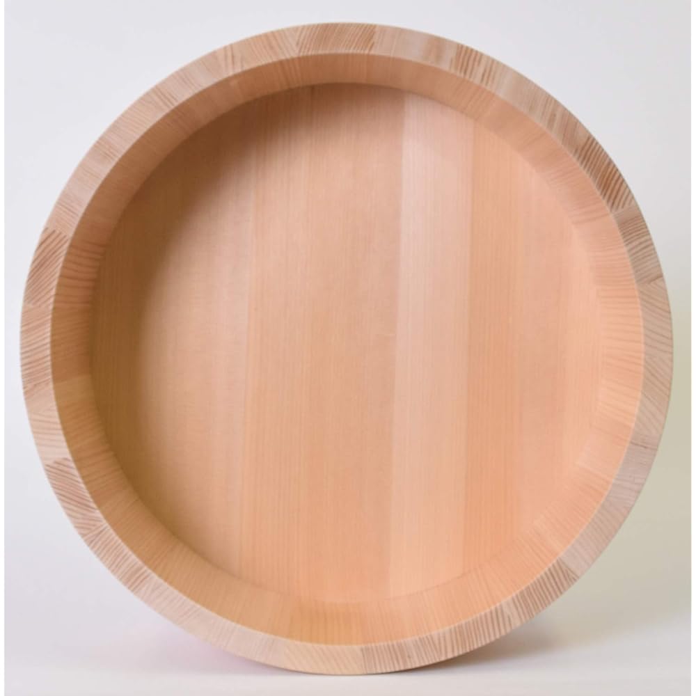 Kiso Crafts Ohitsu Made in Japan Wooden Sawara Sushi Rice Table 42cm For approx. 1.5 liters FH-42