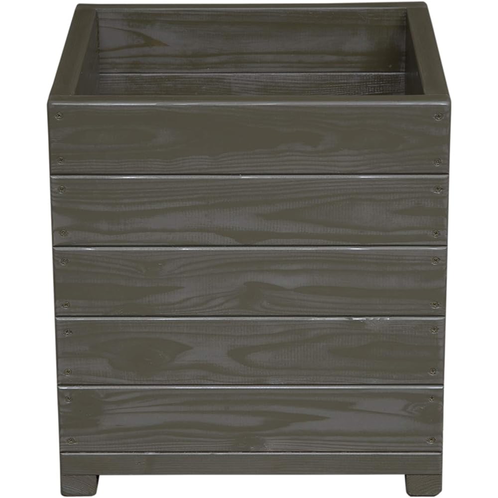 Welcome Wood Large Pot Large Planter EHD15-UB UB Amber Brown No. 15 Length 48cm Depth 48cm Height 51cm
