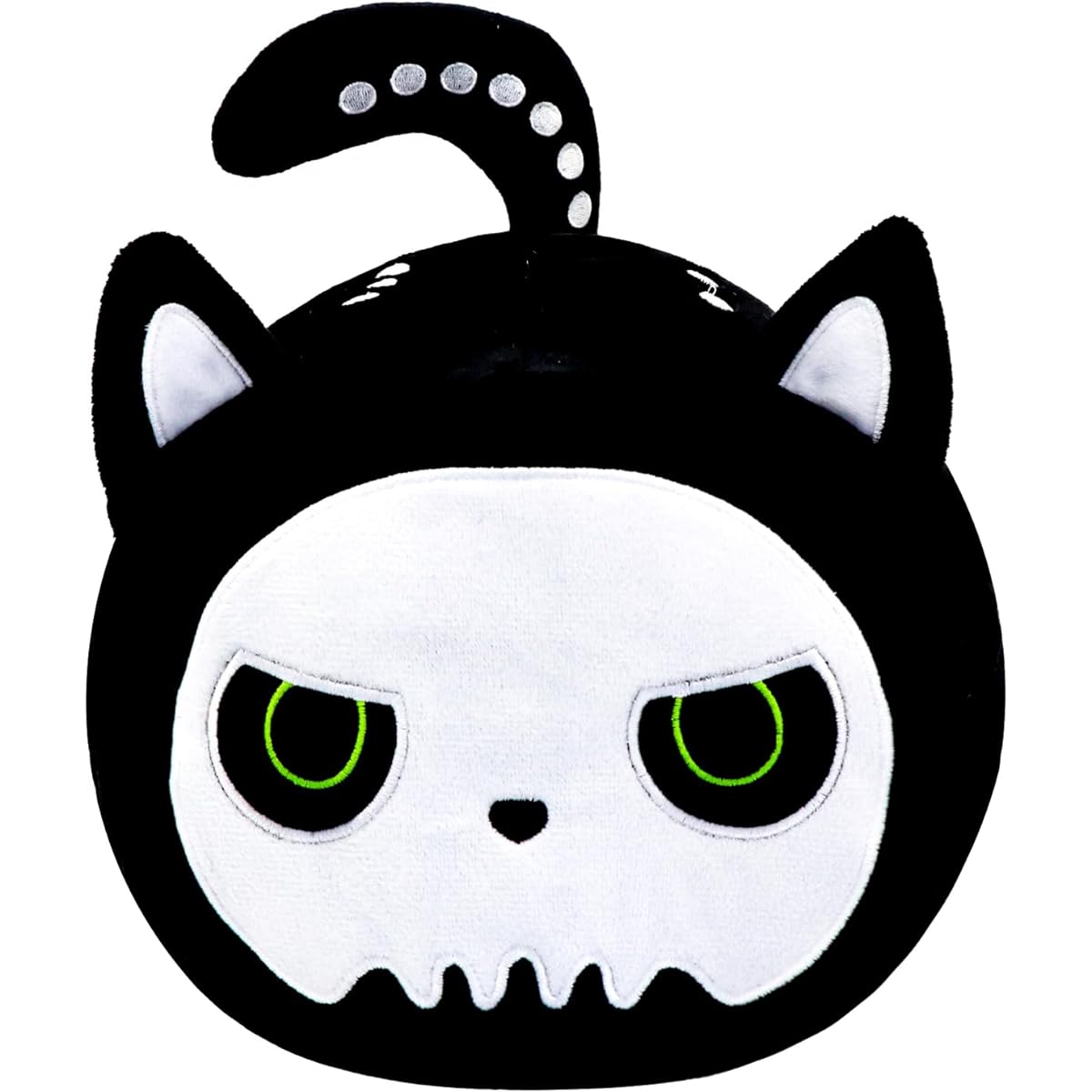 Koiernr Halloween Black Cat Plush Toy Black Cat Pillow Black Cat Plush Pillow Cute Skeleton Black Cat Plush Toy Toy for Kids Adults Birthday Gift Halloween Home Decoration