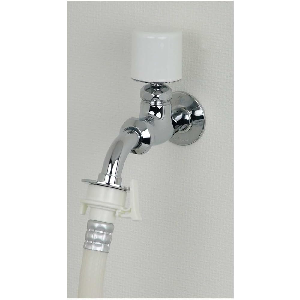 Kakudai Single Faucet for Washing Machines, Water Hammer Absorption Faucet Upper Handle Replacement, Absorbs and Reduces Unpleasant Sound when Water Stops, For 13 Faucets, 792-643