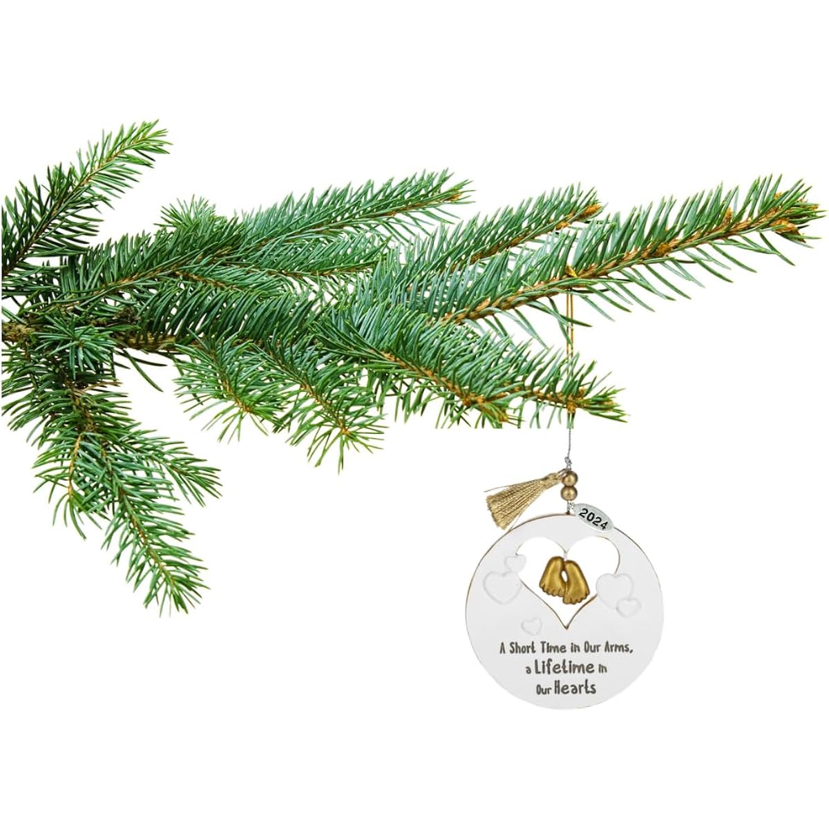 Miscarriage Gift for Mom, Baby Loss Memorial Ornament - Comes in a gift box and is ready to give.