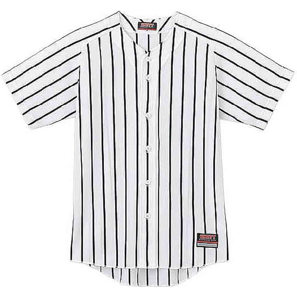 ZETT Baseball Uniform Shirt (Wide Stripe Ribbed Mesh) BU631