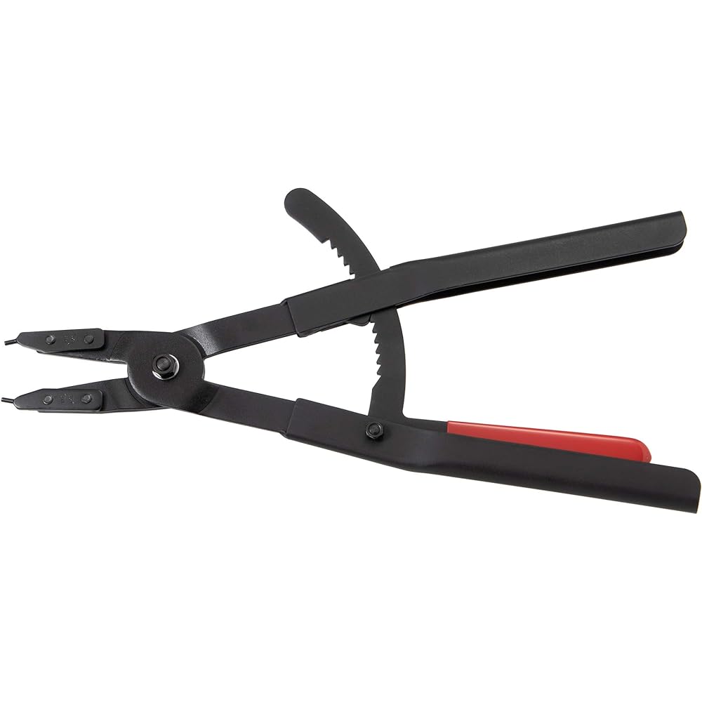 TONE Snap Ring Pliers (Straight Type/For Holes) SRPH-400 Red 85-170mm
