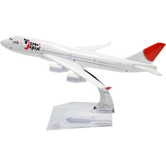 TANG DYNASTY(TM) 1:400 16cm Boeing 747-400 Japan Airline Metal Aeroplane Model Plane Toy Plane Model