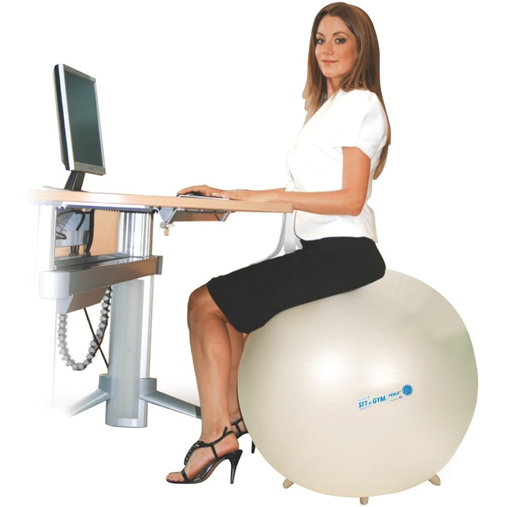 DANNO Balance Ball Gymnic Pearl Sitting