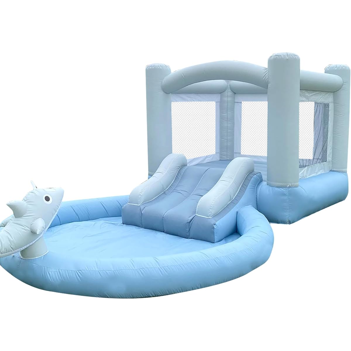 Inflatable Bounce House Bouncy House with Slide Kids Castle Party Theme Bounce House Durable and Safe Sewing Indoor Outdoor