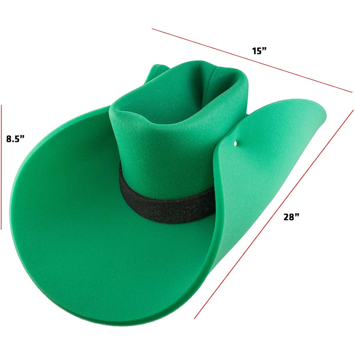 FUNSTITUTION Cowboy Party Hat - Funny, Crazy and Funny Hats for Adults and Kids