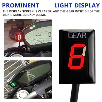 Digital Meter Display Motorcycle Electronics 1-6 Level Speed Gear Indicator Ducati Monster 696 Monster 696 Accessories Digital Gear Display Meter Indicator Meter Display