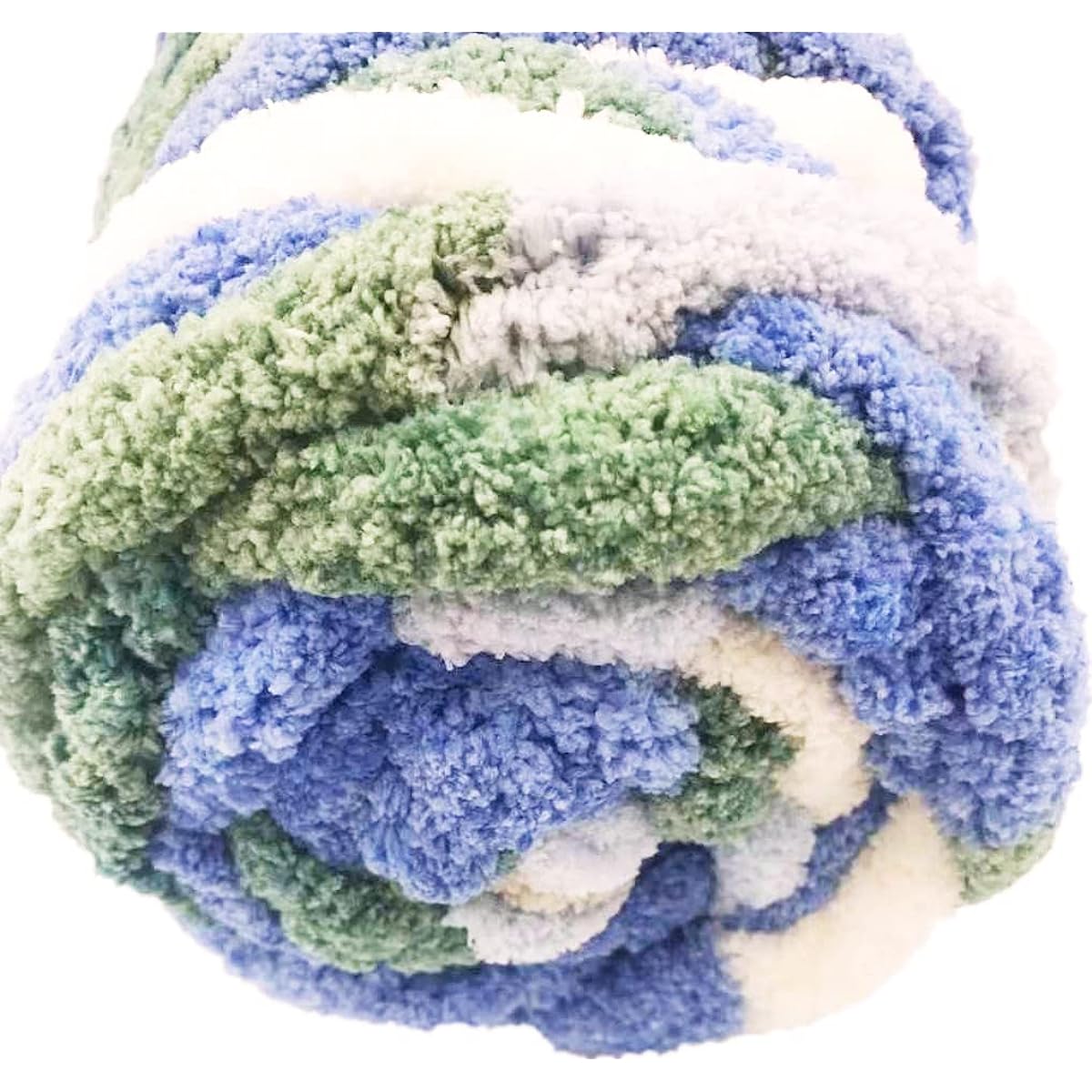 Jumbo Chenille Yarn 64oz Multicolor Chunky Knit Hand Knitting Yarn 4lb Premium Soft Giant Bulky Chenille Yarn 2kg for Throw Blankets Mats Rugs (Multi Tone D)