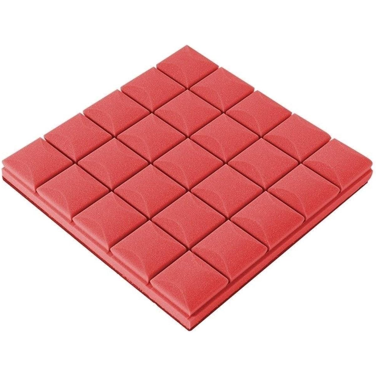 Bar Soundproof Foam Panels, 10PCS Environmental Protection Acoustic Panels Studio Office Sound Absorbing Cotton (Blue) (Red)
